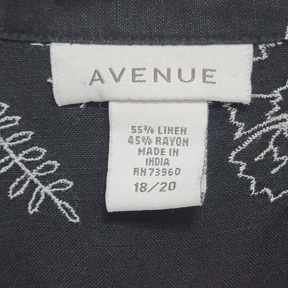 Embroidered Linen Top - Picture 3 of 7